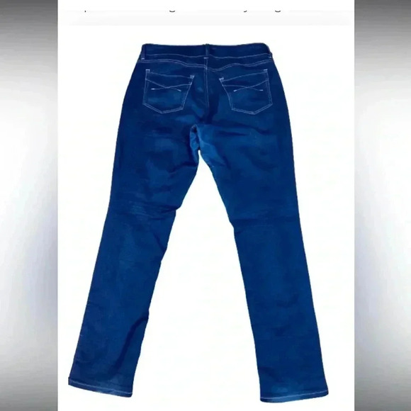 Riders by Lee denim skinny jeans blue  mid rise pockets stretch plus size 16 - Picture 2 of 6